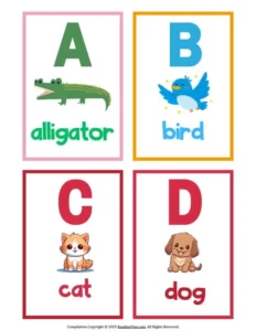 ABC Alphabet Flash Card PDFs
