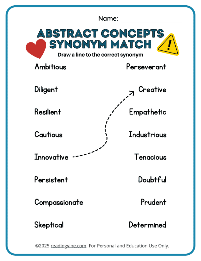 Abstract Concepts Synonym Match