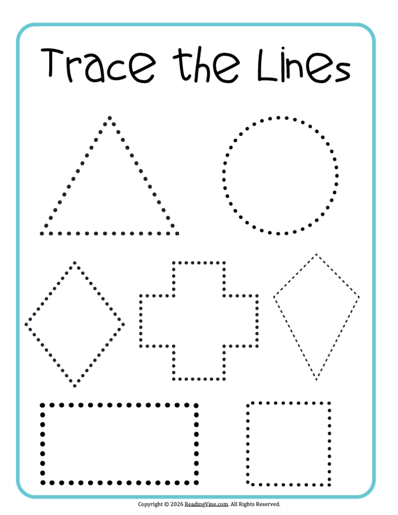 Trace the LInes for Each Shape