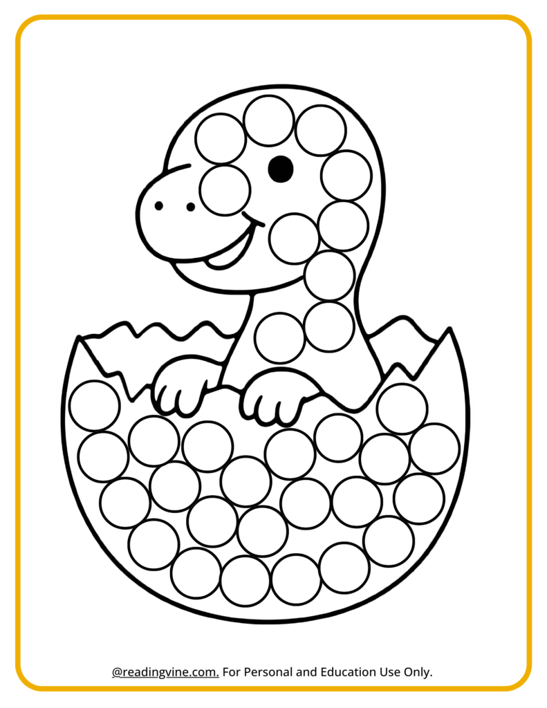 Brontosaurus Dot Marker Activity
