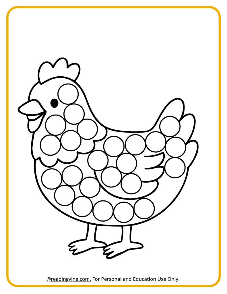 Chicken Dot Marker Activity