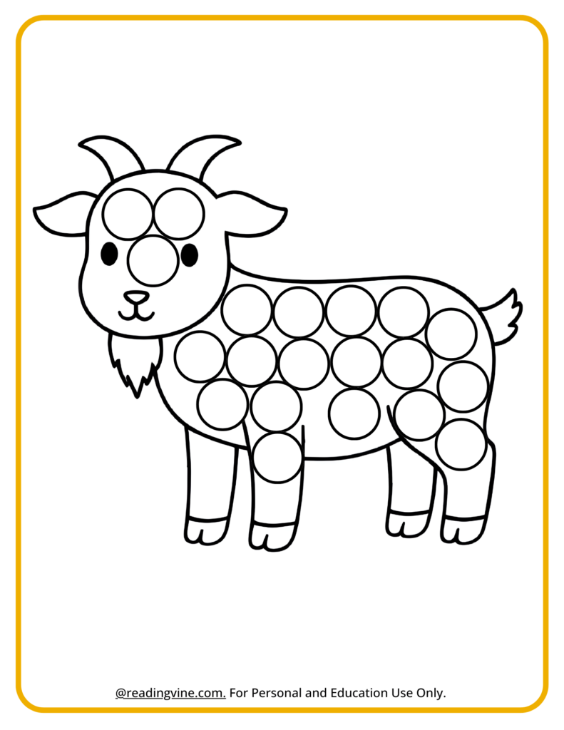 Goat Dot Marker Activity
