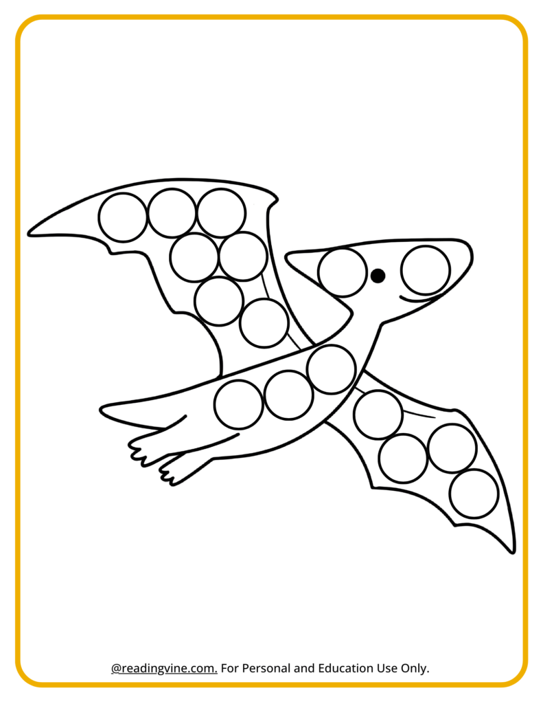 Pteranodon Dot Marker Activity