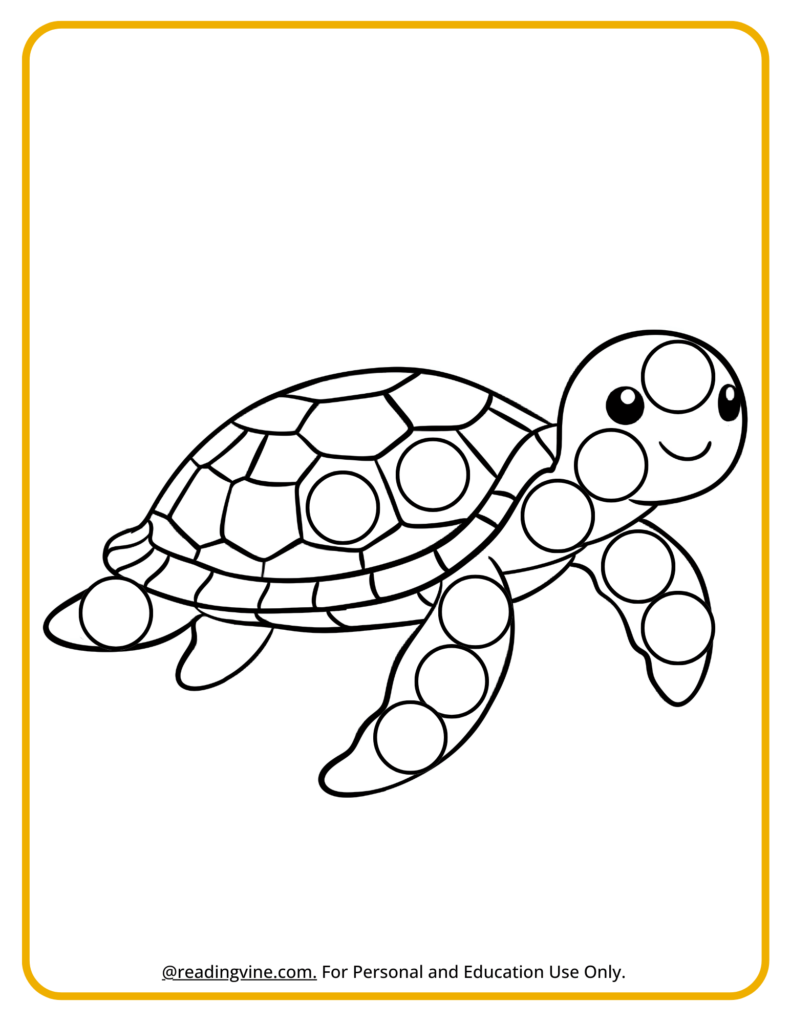 Sea Turtle Dot Marker Activity